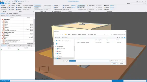 Import plików w formacie IFC i IFCZIP
