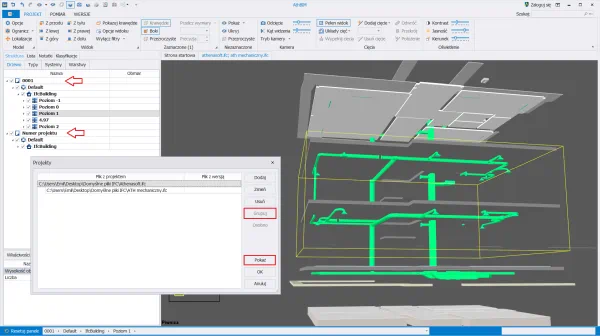 Grupowanie modeli BIM i prezentacja na jednym widoku 3D